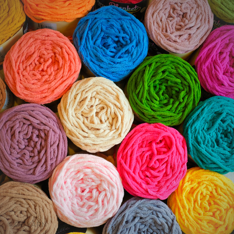 Porta Craft Blanket Chenille Polyster Yarn 100g