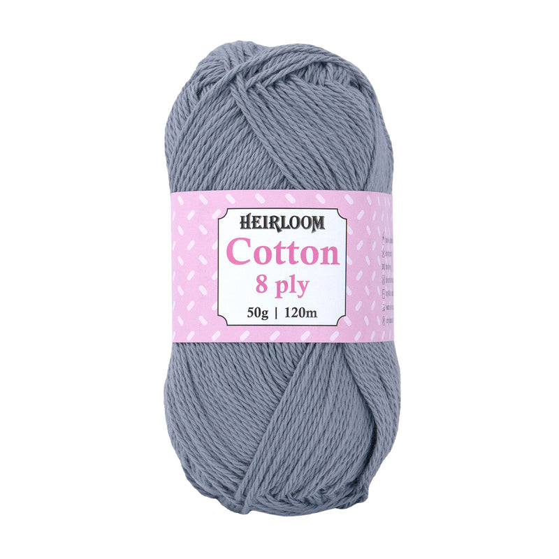 Heirloom Cotton 8ply - 100% Cotton 50g