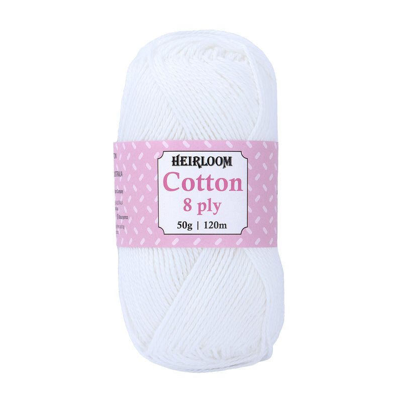Heirloom Cotton 8ply - 100% Cotton 50g