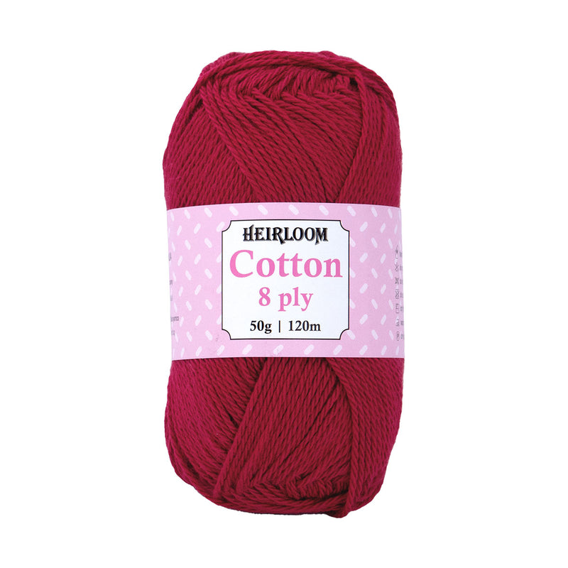 Heirloom Cotton 8ply - 100% Cotton 50g