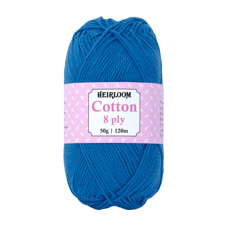 Heirloom Cotton 8ply - 100% Cotton 50g