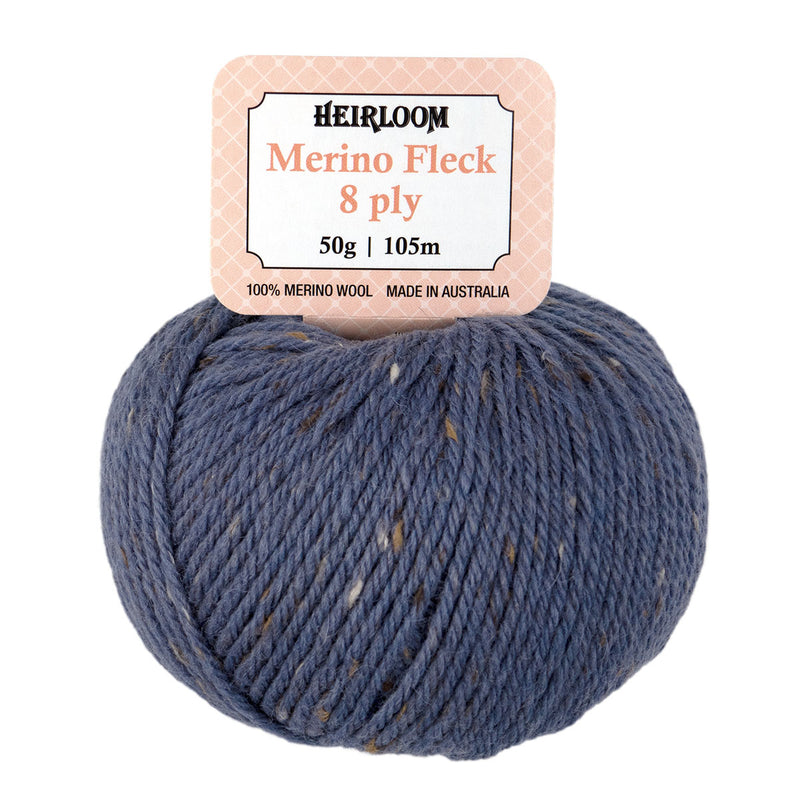 Heirloom Merino Fleck 8ply - 100% Merino Wool 50g