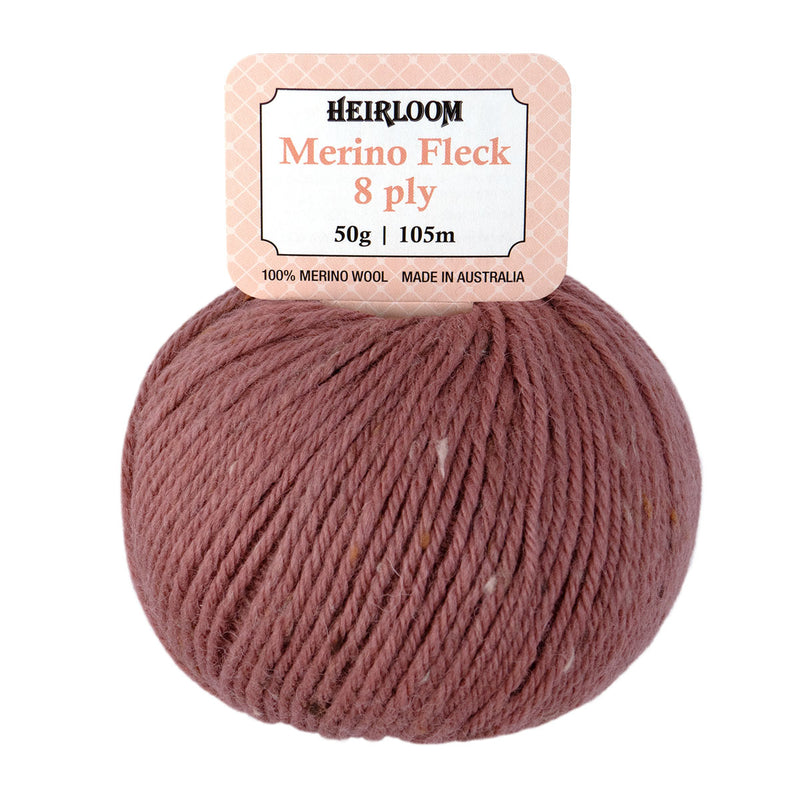 Heirloom Merino Fleck 8ply - 100% Merino Wool 50g