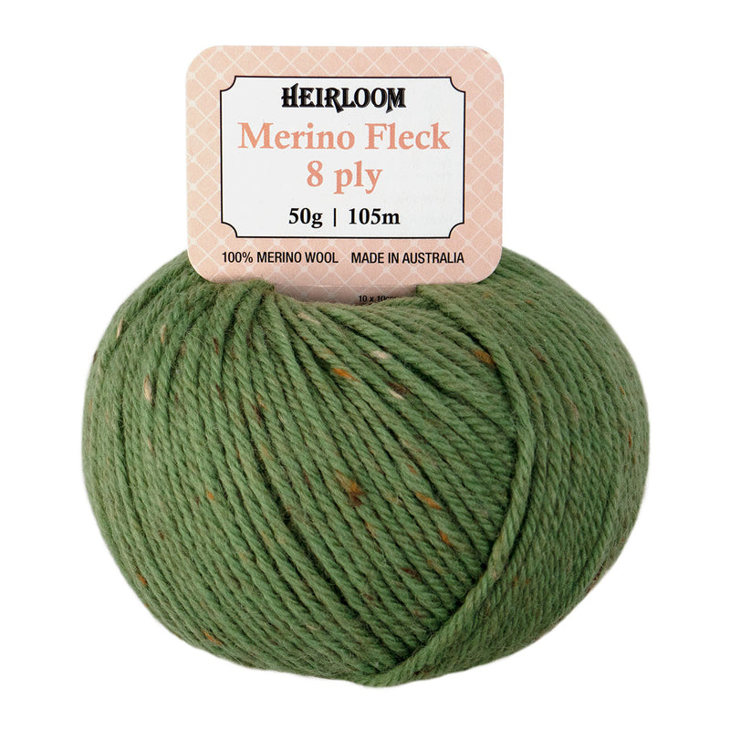 Heirloom Merino Fleck 8ply - 100% Merino Wool 50g