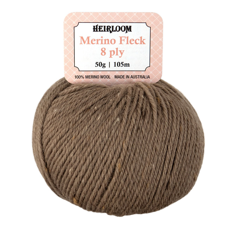 Heirloom Merino Fleck 8ply - 100% Merino Wool 50g
