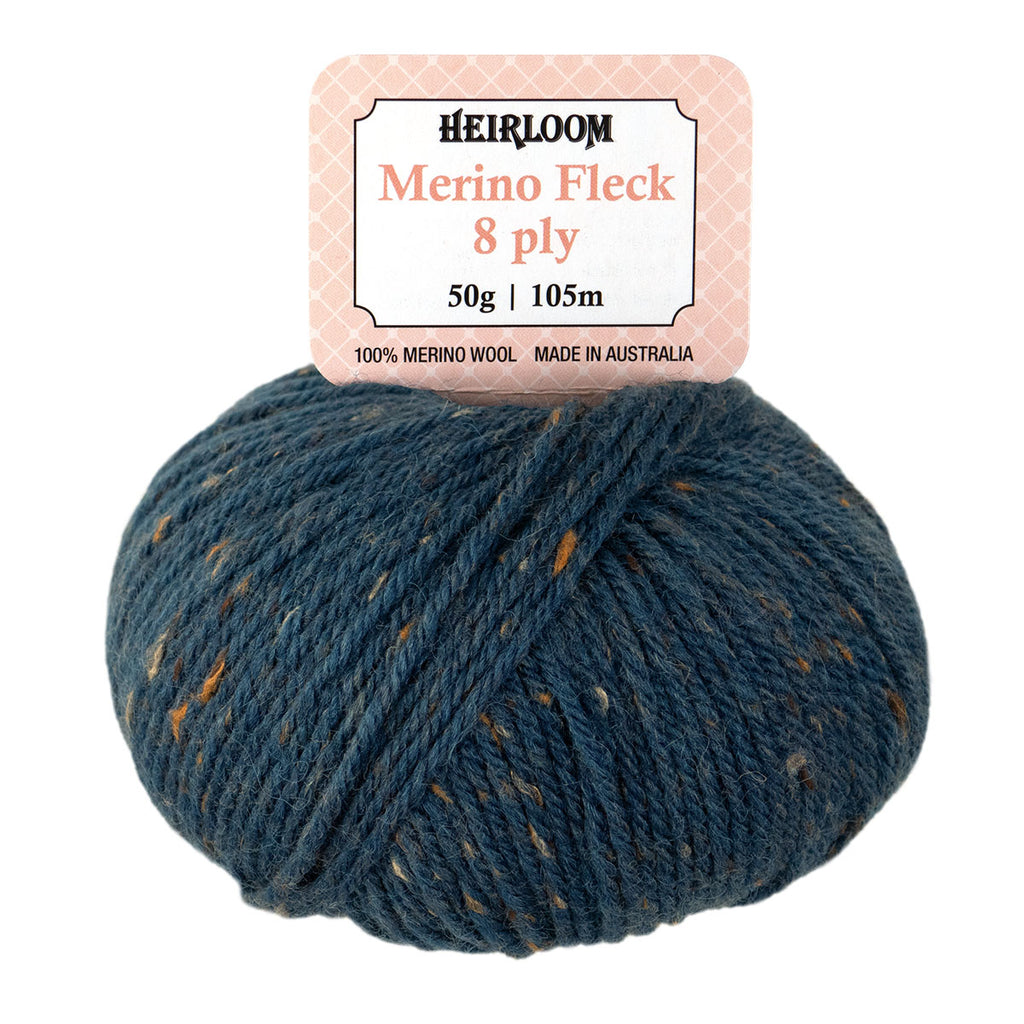 Heirloom Merino Fleck 8ply - 100% Merino Wool 50g