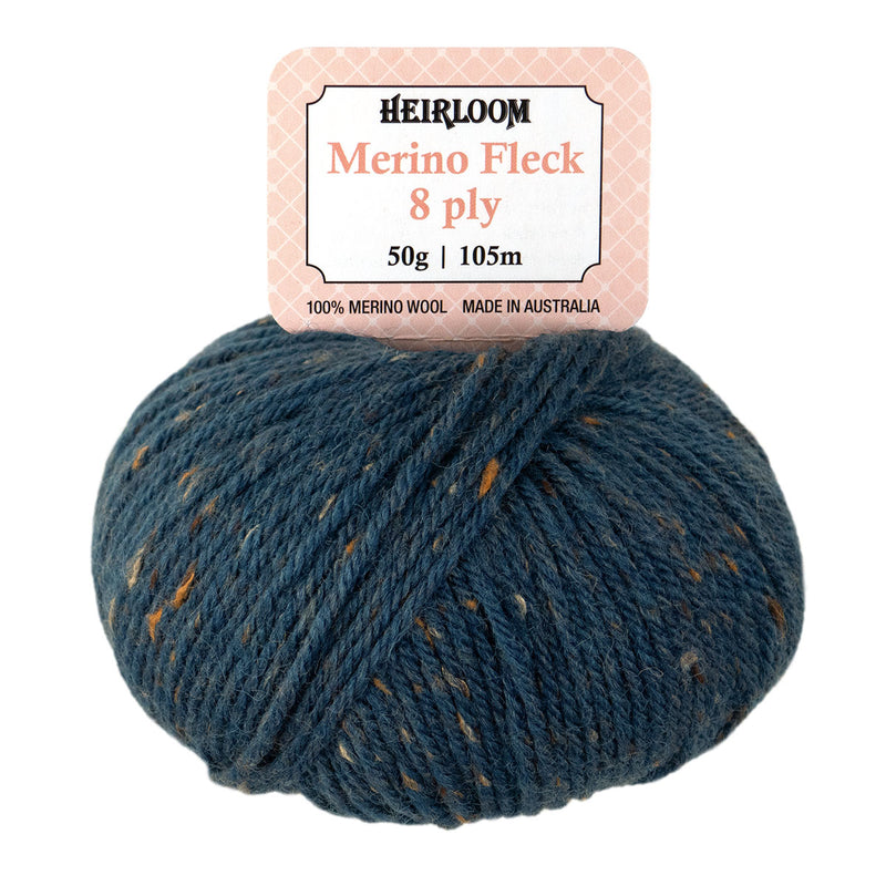 Heirloom Merino Fleck 8ply - 100% Merino Wool 50g