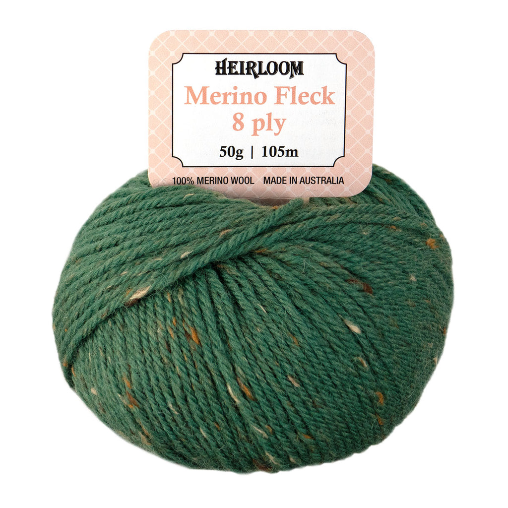 Heirloom Merino Fleck 8ply - 100% Merino Wool 50g