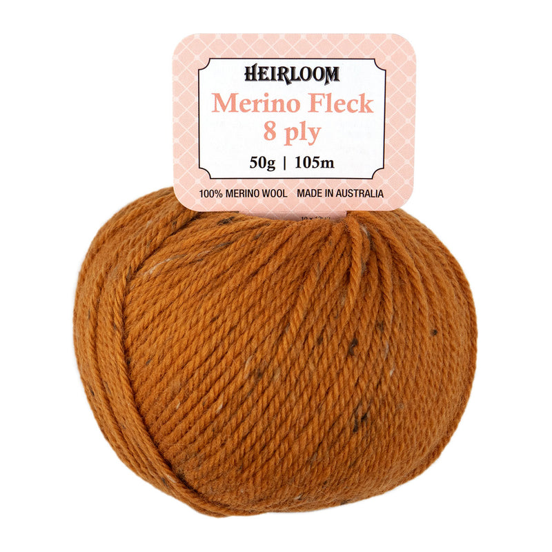 Heirloom Merino Fleck 8ply - 100% Merino Wool 50g