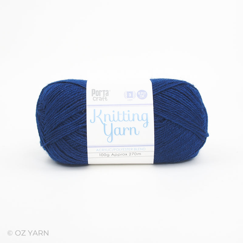 Porta Craft Acrylic/Polyester Blend 8ply Yarn 100g (Pack of 10)
