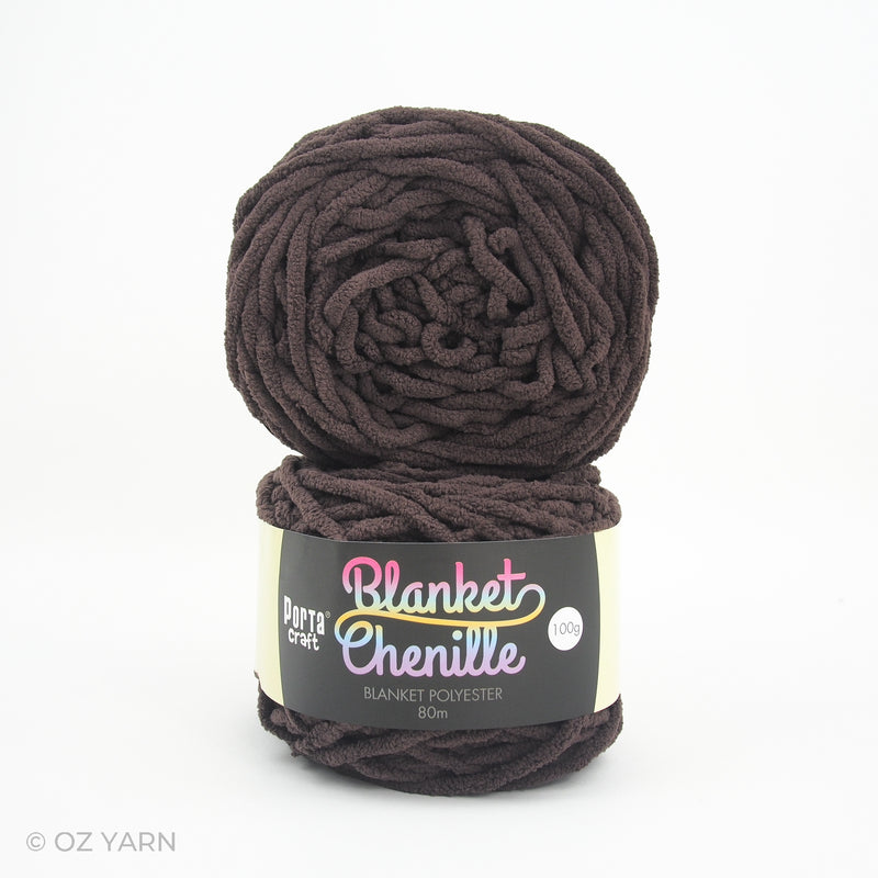 Porta Craft Blanket Chenille Polyster Yarn 100g