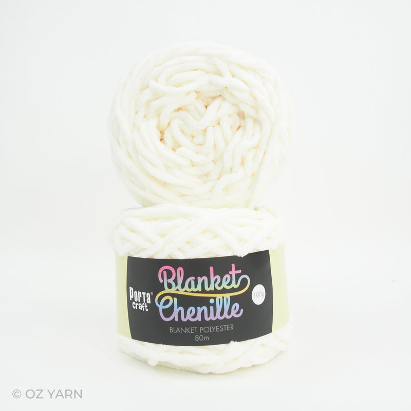 Porta Craft Blanket Chenille Polyster Yarn 100g