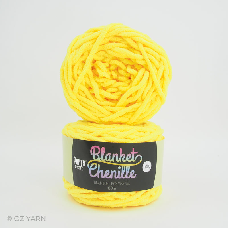 Porta Craft Blanket Chenille Polyster Yarn 100g