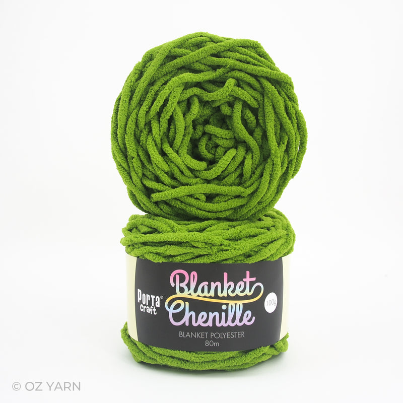 Porta Craft Blanket Chenille Polyster Yarn 100g