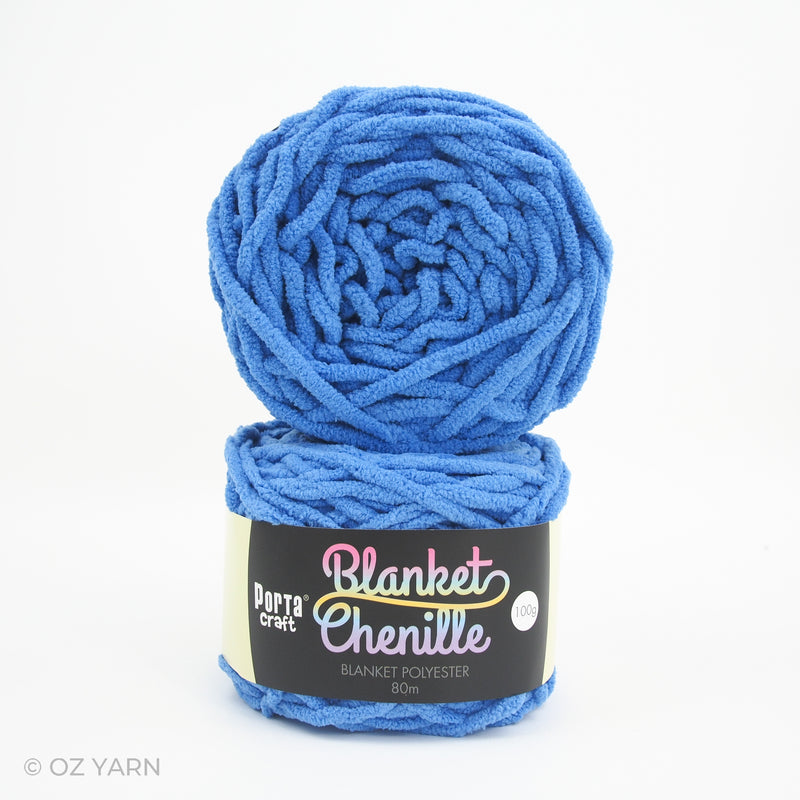 Porta Craft Blanket Chenille Polyster Yarn 100g