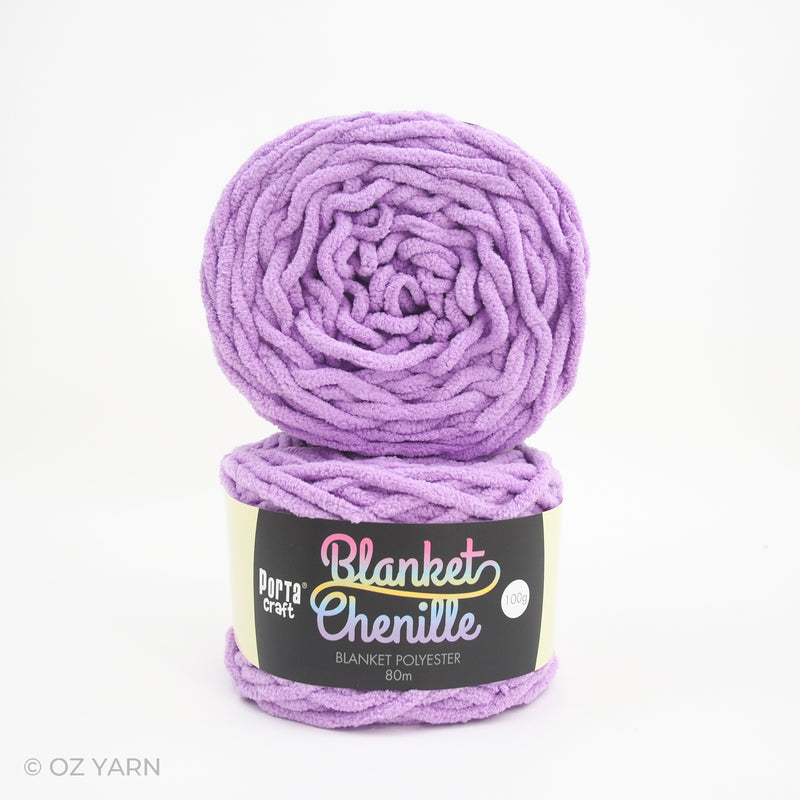 Porta Craft Blanket Chenille Polyster Yarn 100g