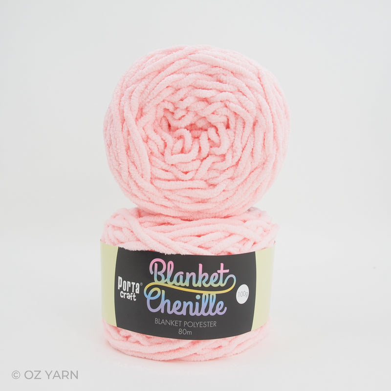 Porta Craft Blanket Chenille Polyster Yarn 100g