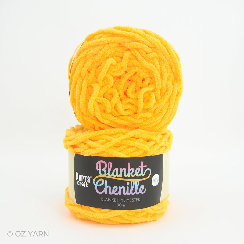 Porta Craft Blanket Chenille Polyster Yarn 100g