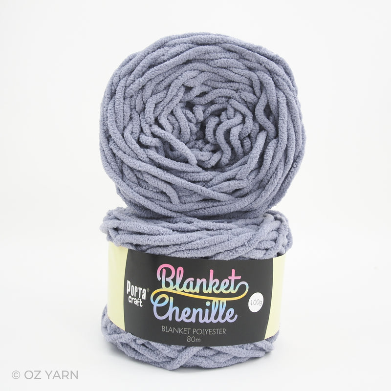 Porta Craft Blanket Chenille Polyster Yarn 100g