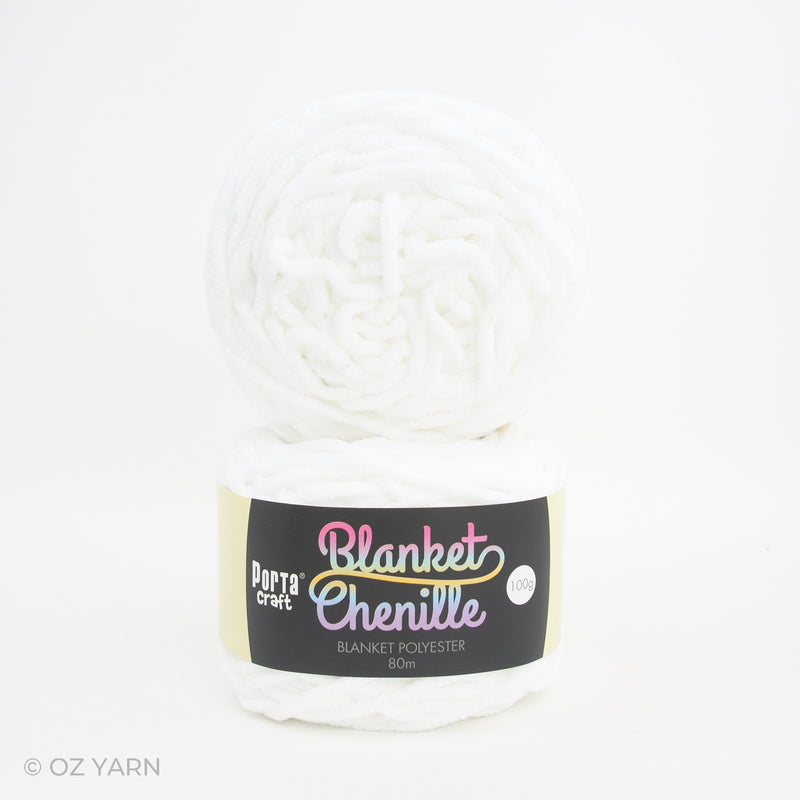 Porta Craft Blanket Chenille Polyster Yarn 100g