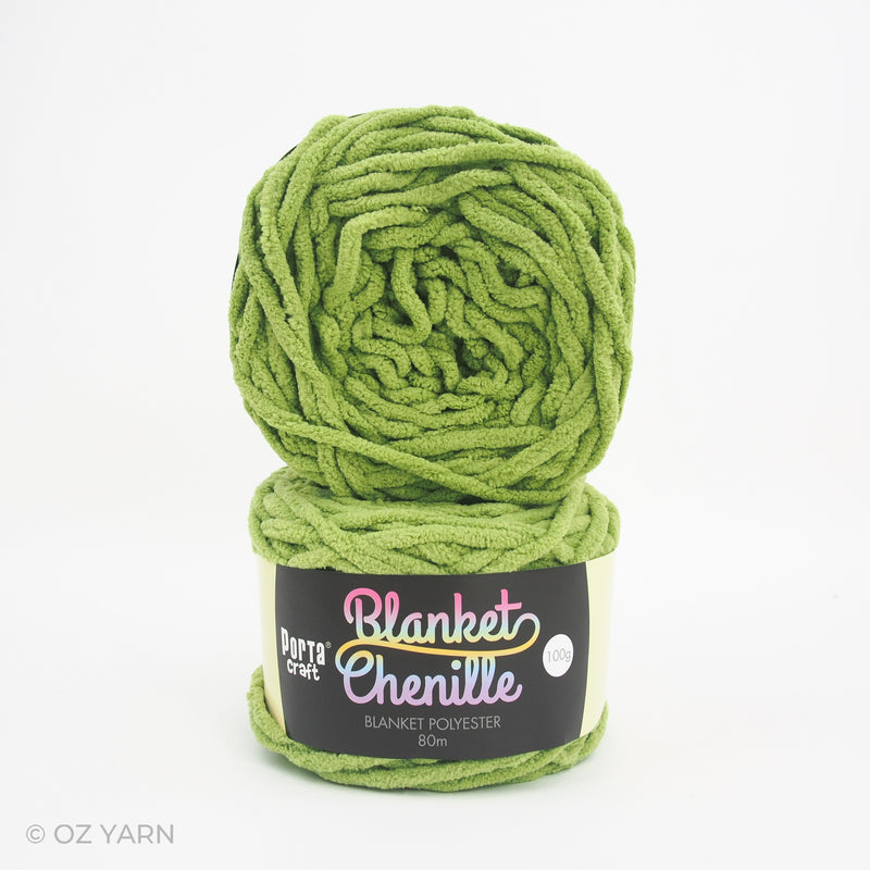 Porta Craft Blanket Chenille Polyster Yarn 100g