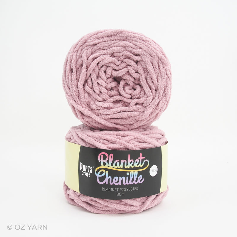 Porta Craft Blanket Chenille Polyster Yarn 100g