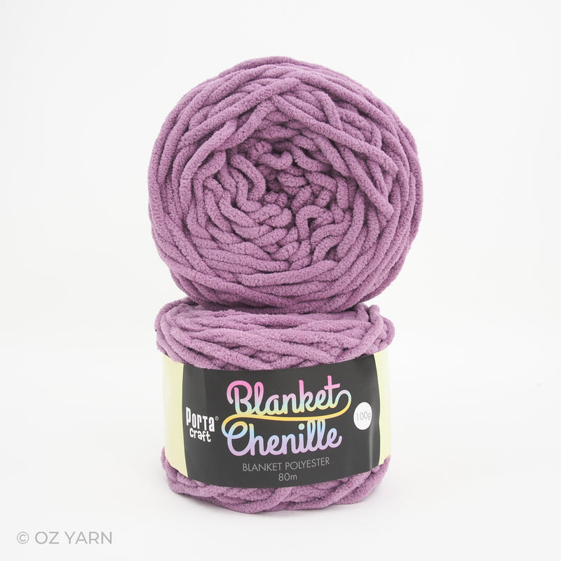 Porta Craft Blanket Chenille Polyster Yarn 100g