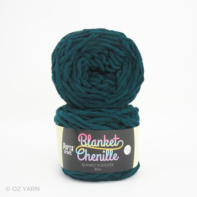 Porta Craft Blanket Chenille Polyster Yarn 100g