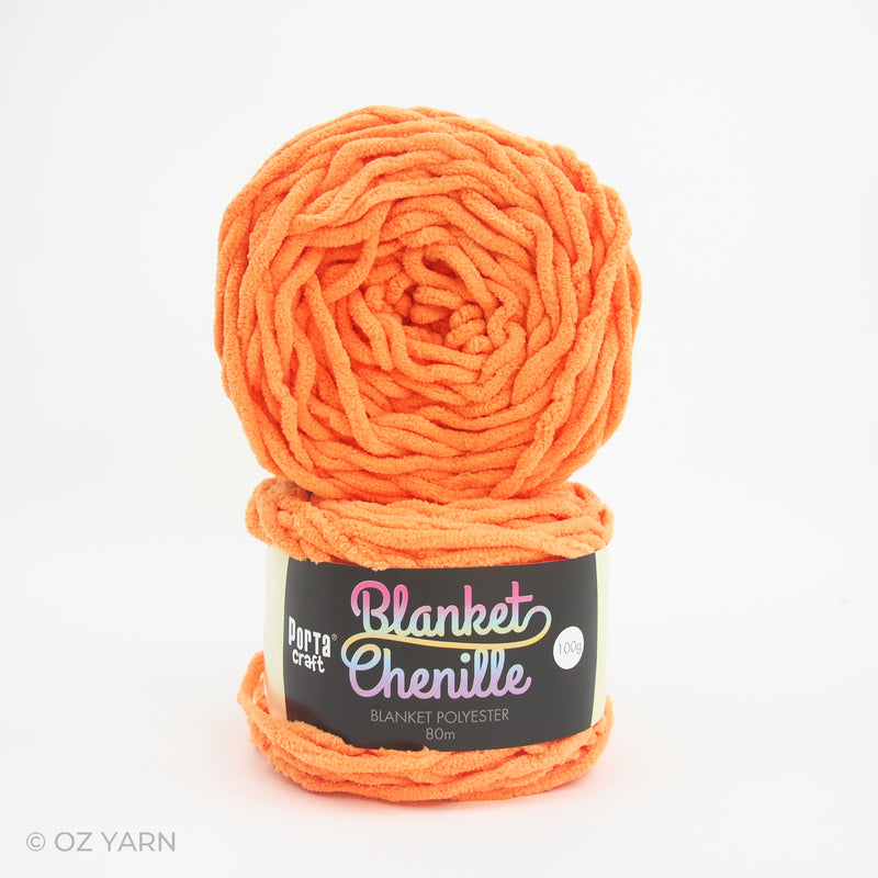 Porta Craft Blanket Chenille Polyster Yarn 100g