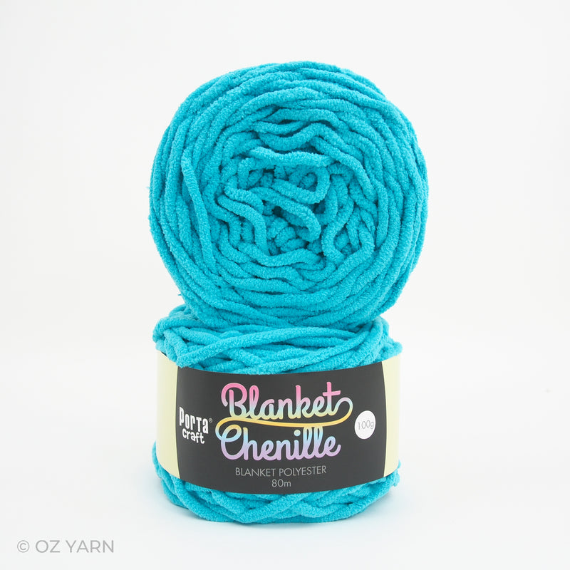 Porta Craft Blanket Chenille Polyster Yarn 100g