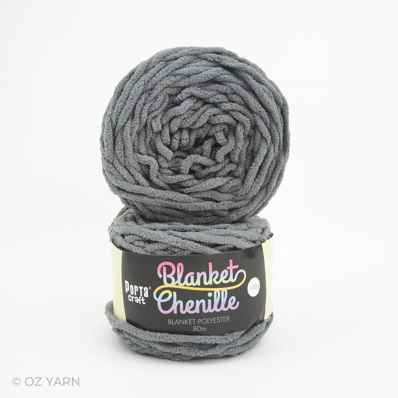Porta Craft Blanket Chenille Polyster Yarn 100g