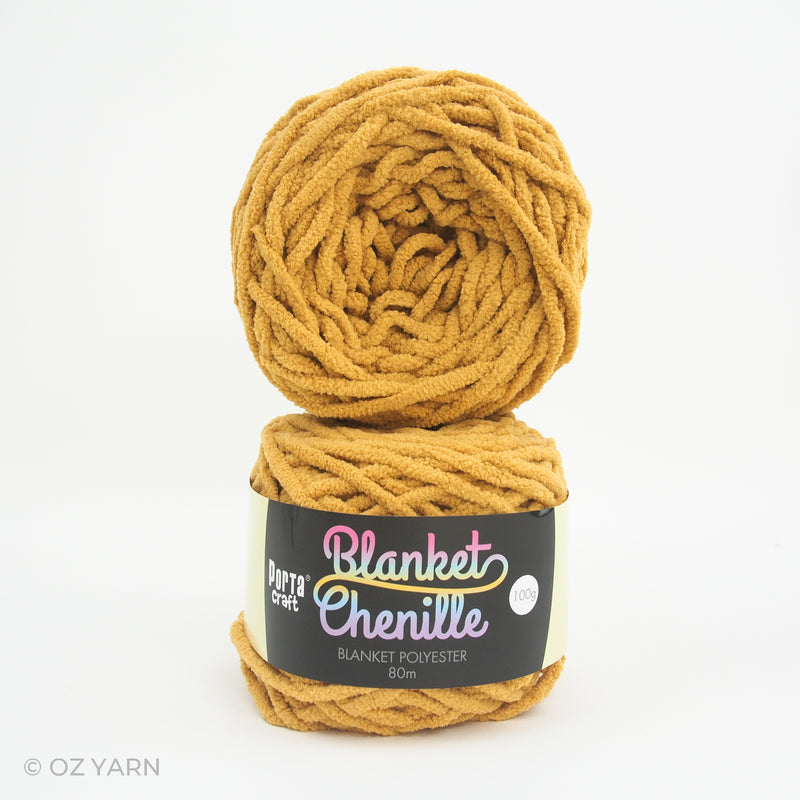 Porta Craft Blanket Chenille Polyster Yarn 100g