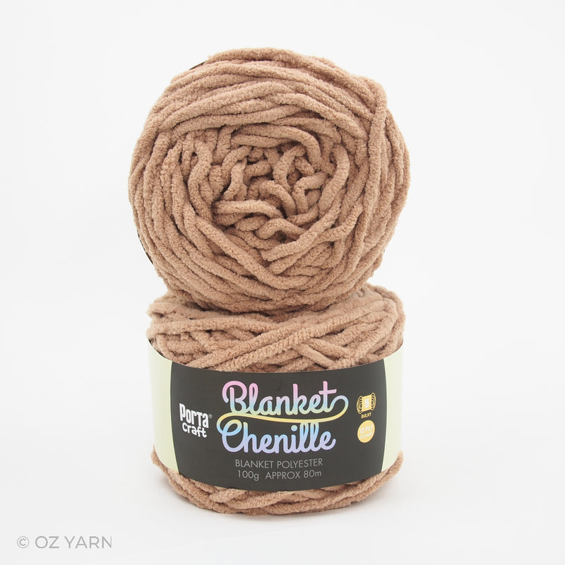Porta Craft Blanket Chenille Polyster Yarn 100g