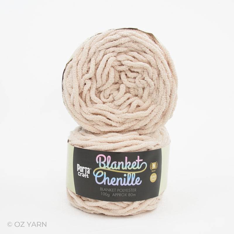 Porta Craft Blanket Chenille Polyster Yarn 100g