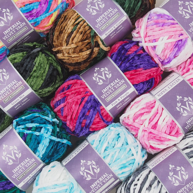 Yatsal Imperial Velvet Multicolour Chenille Yarn 100g – OZ YARN