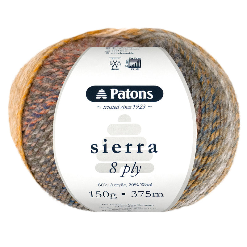Patons Sierra 8ply 150g