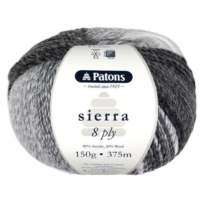 Patons Sierra 8ply 150g