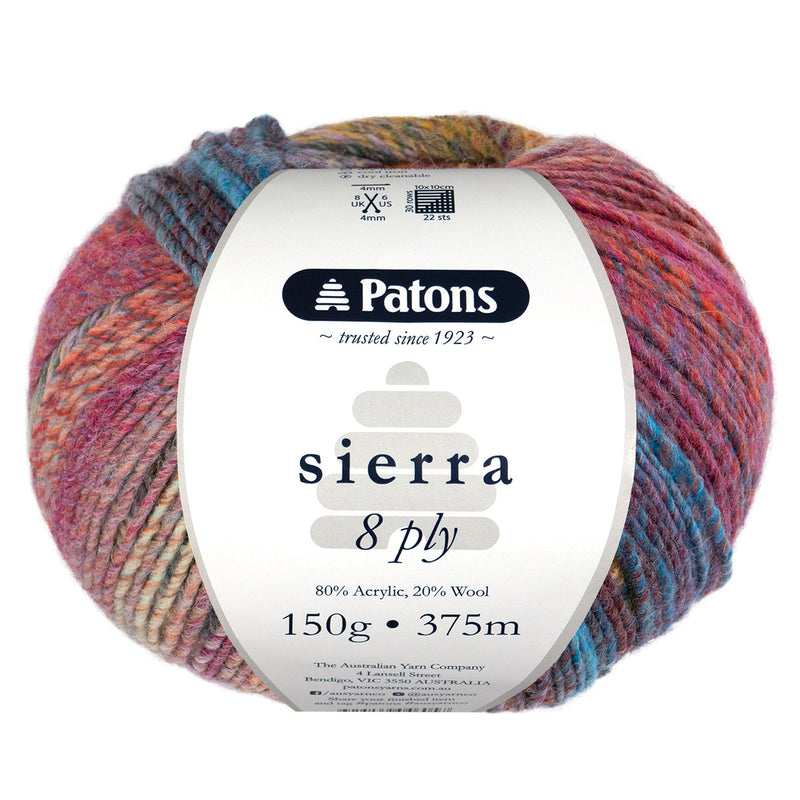Patons Sierra 8ply 150g