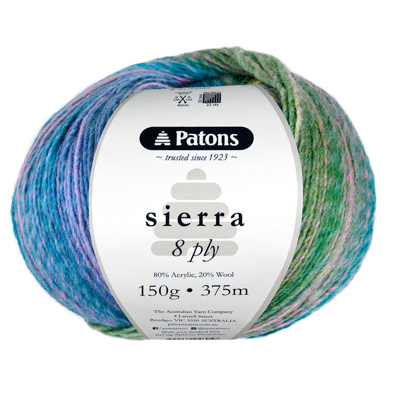 Patons Sierra 8ply 150g