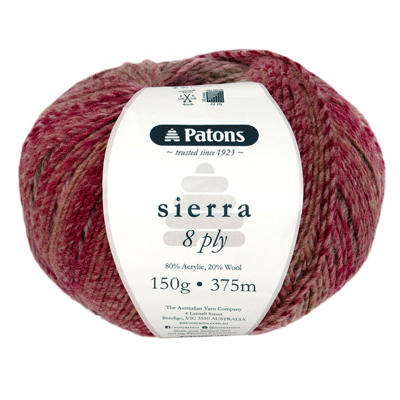 Patons Sierra 8ply 150g