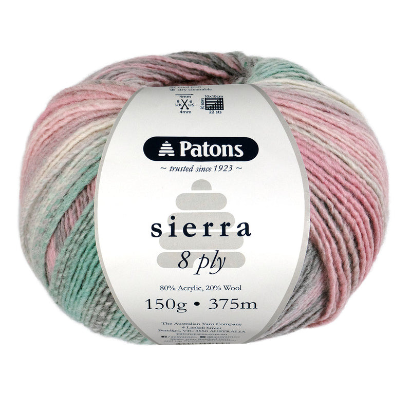 Patons Sierra 8ply 150g