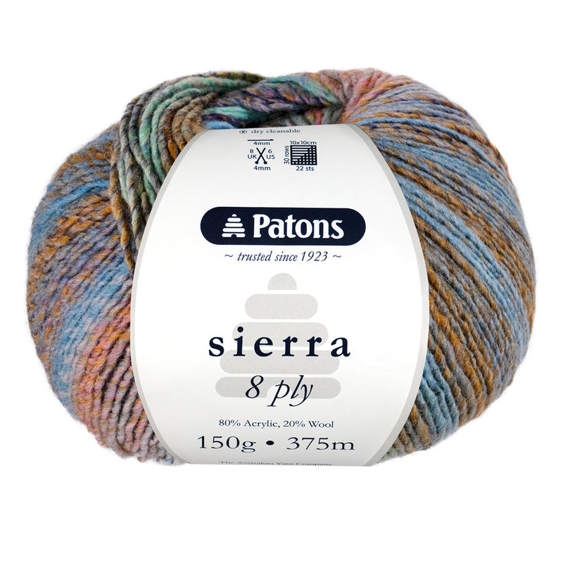 Patons Sierra 8ply 150g
