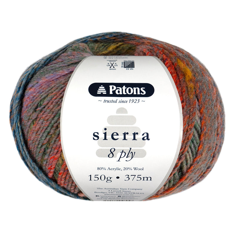 Patons Sierra 8ply 150g