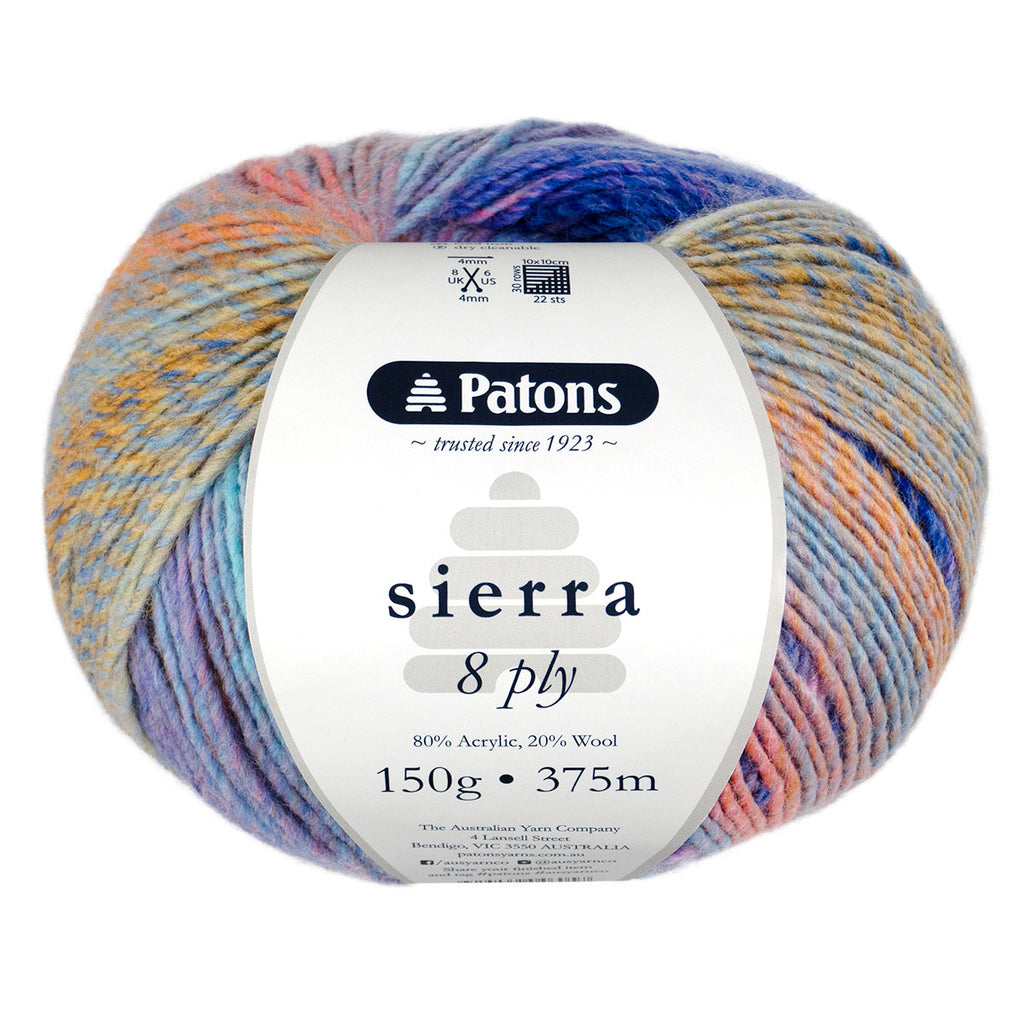 Patons Sierra 8ply 150g