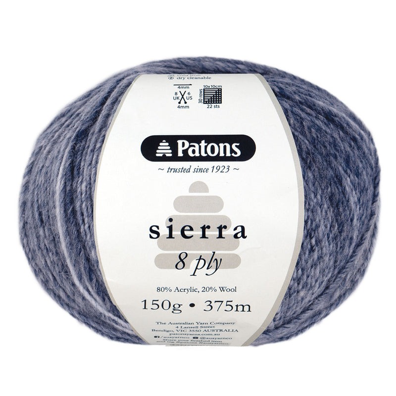 Patons Sierra 8ply 150g