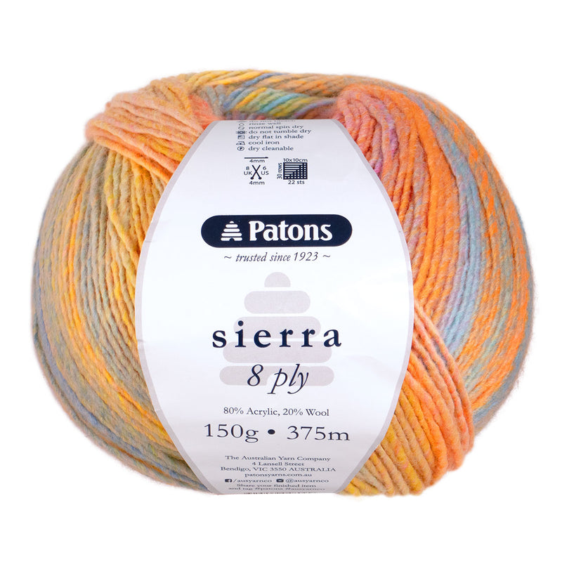 Patons Sierra 8ply 150g