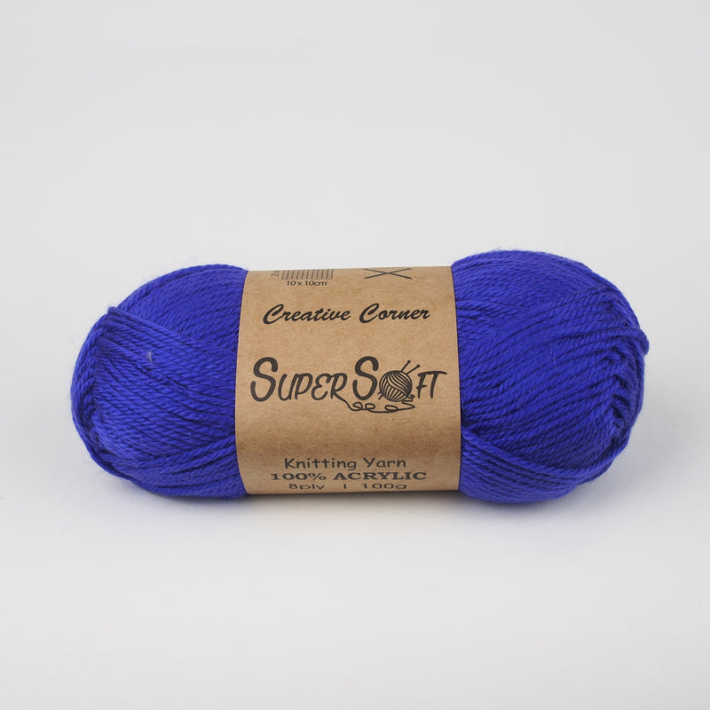 Creative Corner Super Soft yarn 8 ply 100g (35 colours available) - Oz Yarn