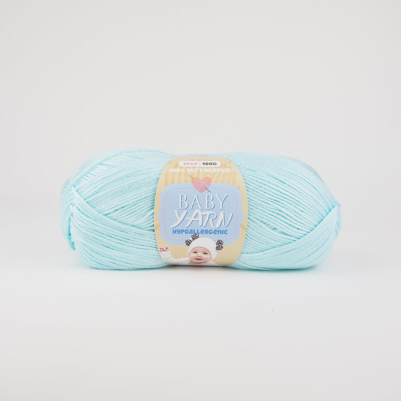 Baby yarn (Hypoallergenic) - 3 ply - 100% Acrylic (13 colours) - Oz Yarn