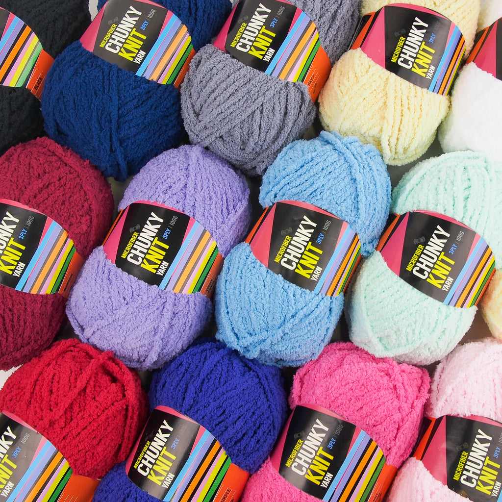 Microfibre Chunky Yarn 100g (15 colours) - Oz Yarn